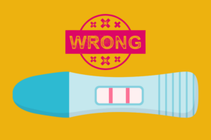 image of a positive pregnancy test