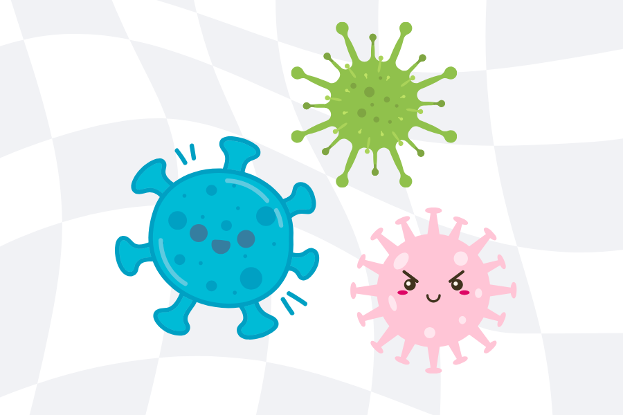 Illustration of germs
